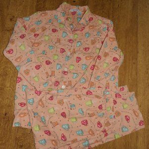 Alexander Del Rossa Lightweight Coffee Pajamas, M